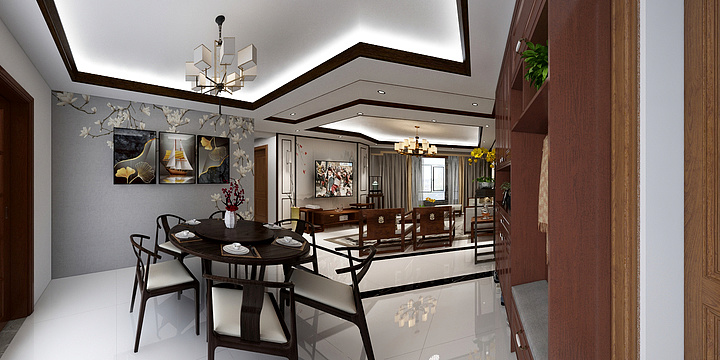 广州桃子设计-龙湖山庄-装修设计方案