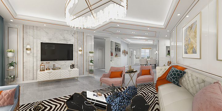 0安南0-简约三室-装修设计方案