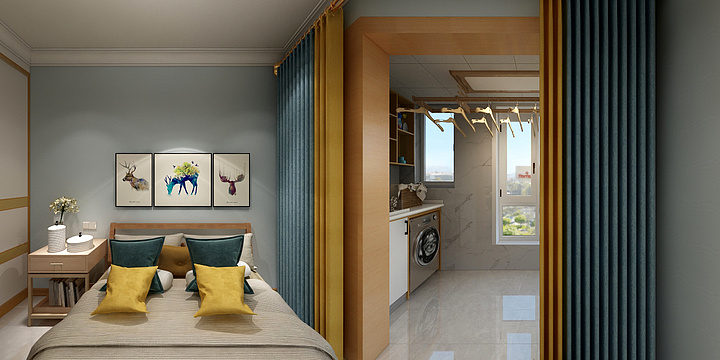 内蒙乌兰察布尼尔科达-1-章盖营北欧-装修设计方案