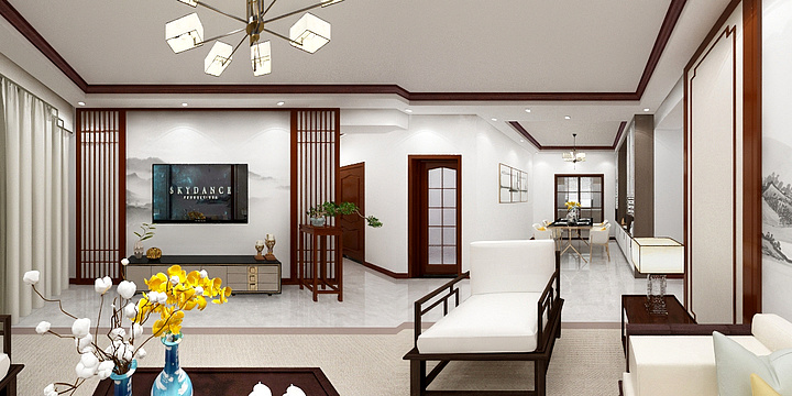 A孟秋-颐璟华苑-新中式T.G-装修设计方案