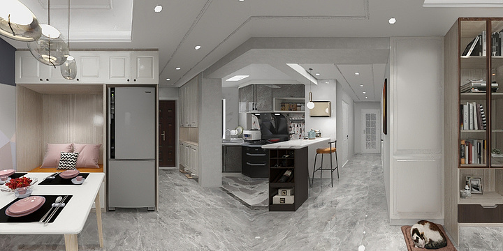 187****6453Nana-猫与舍德信海德公园83.00㎡A2’3室2厅1卫1厨-装修设计方案