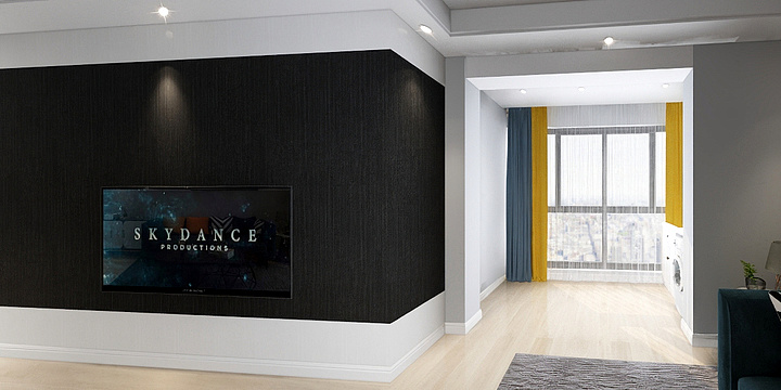 WQQx-一水天城14栋1单元402建模-装修设计方案