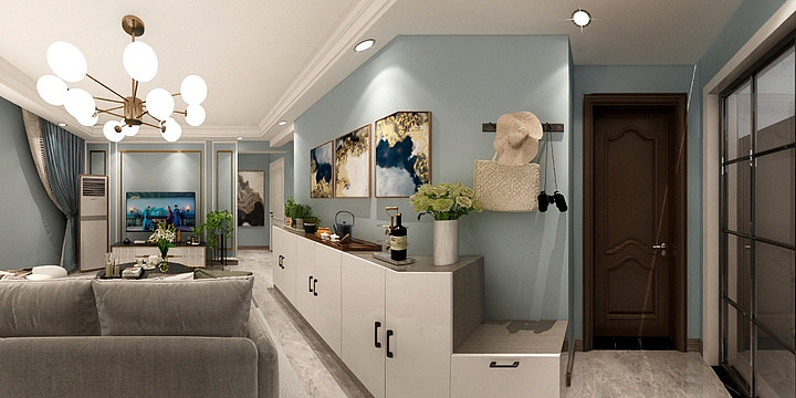 秦国红-绿叶小区旧房改造-装修设计方案