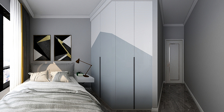 一行设计效果表现-学府女客户-装修设计方案