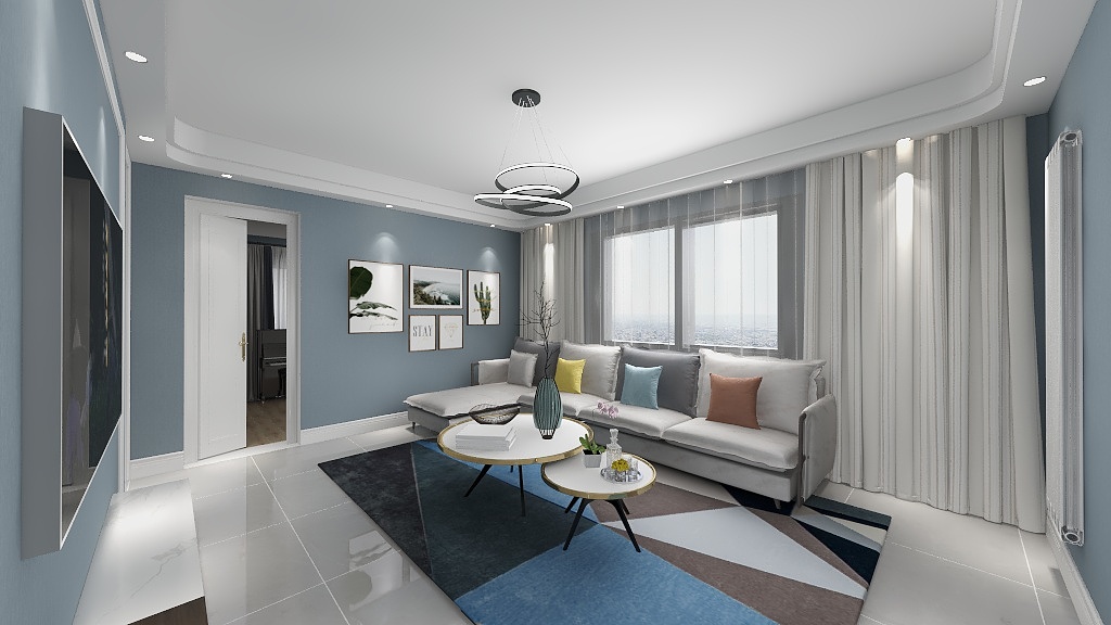 KJL效果图制作-文化路规划局家属院-装修设计方案