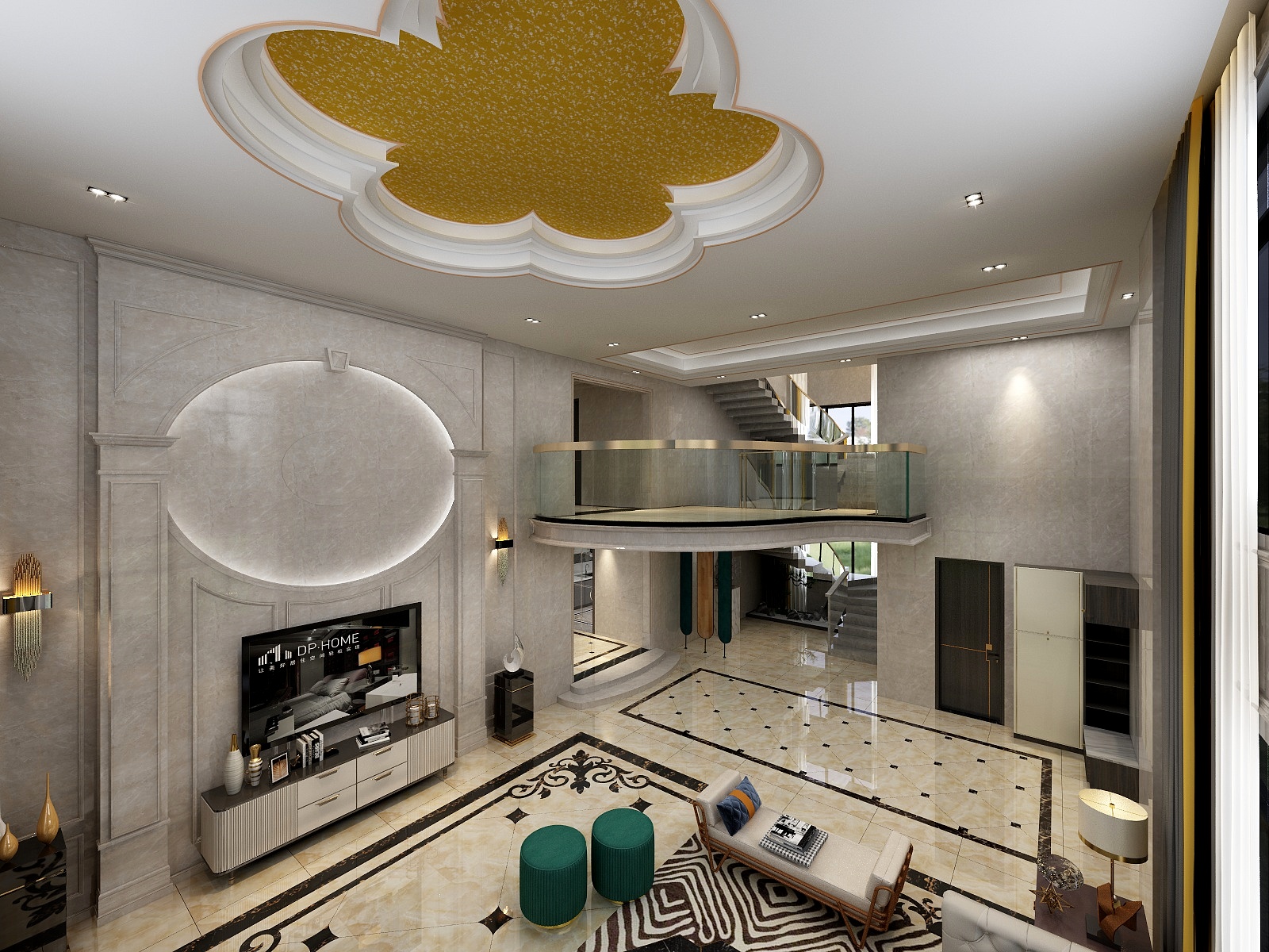 王桃-模型-深圳别墅一层楼-终稿-装修设计方案