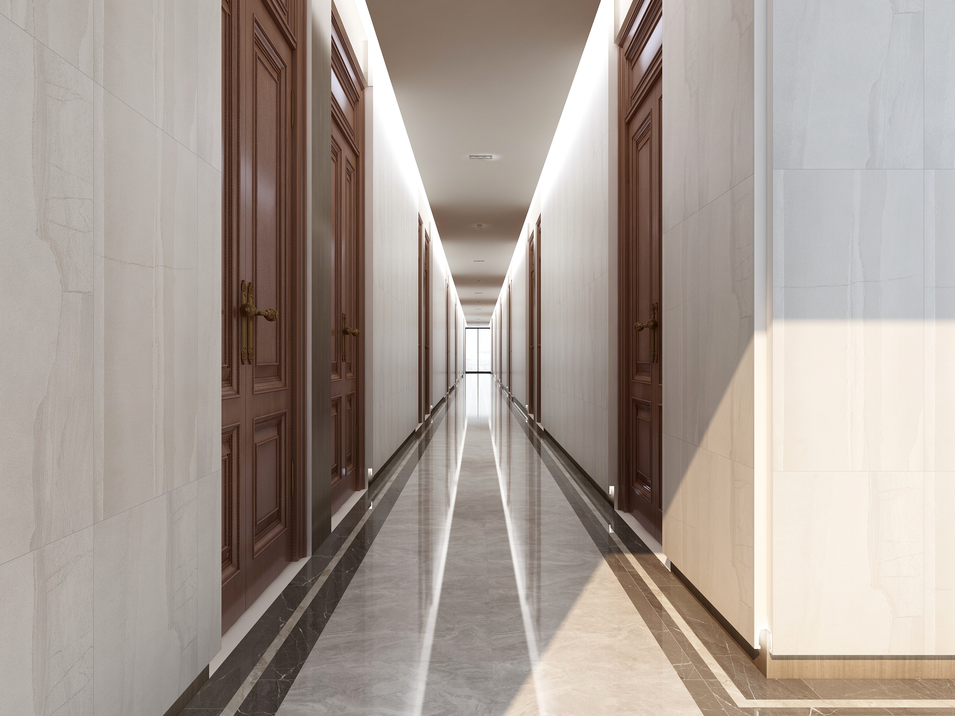 星图设计-南湖一号三楼走廊及电梯厅-装修设计方案