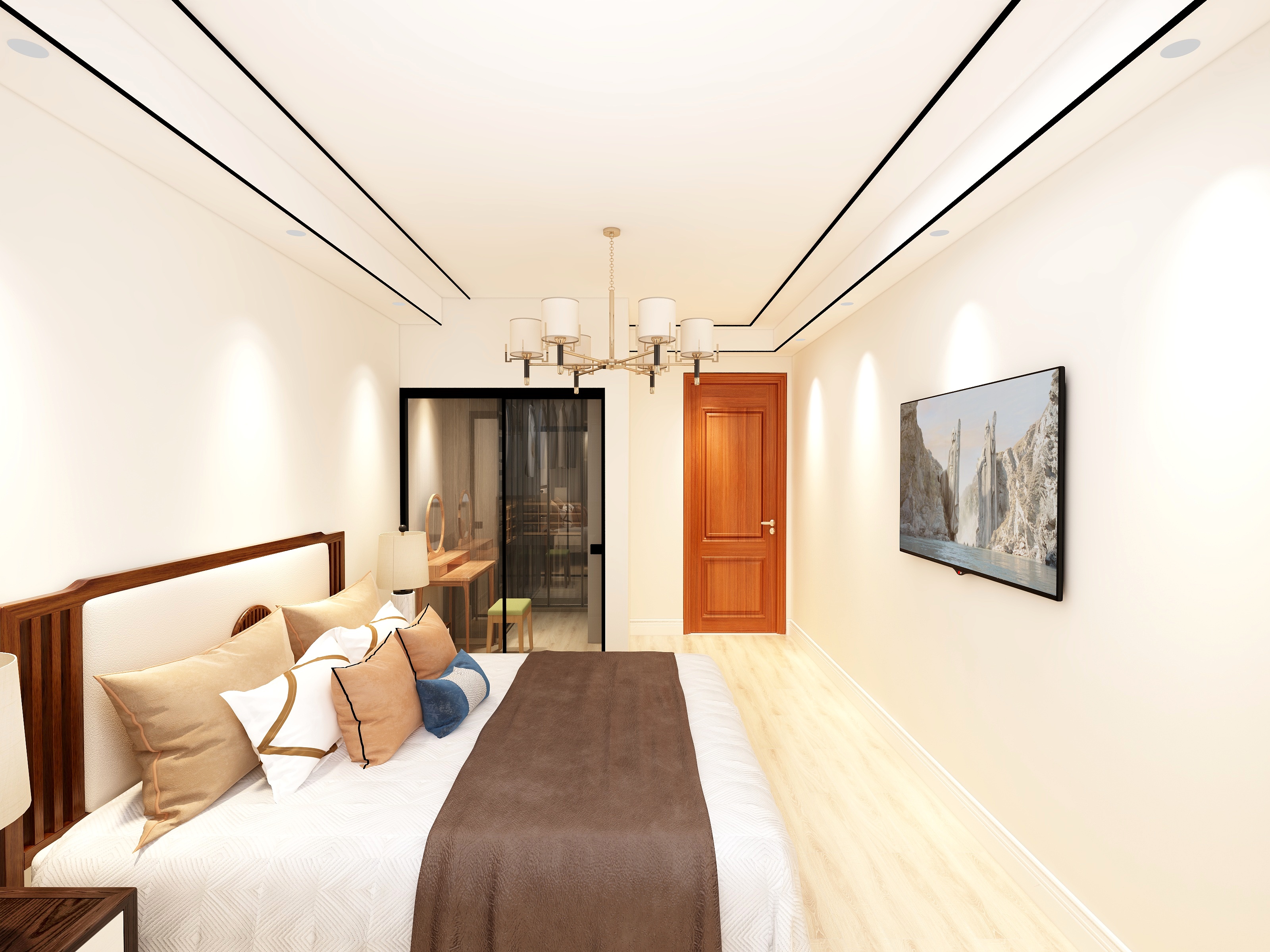 宁静狂潮-华海书苑-1层客厅-装修设计方案