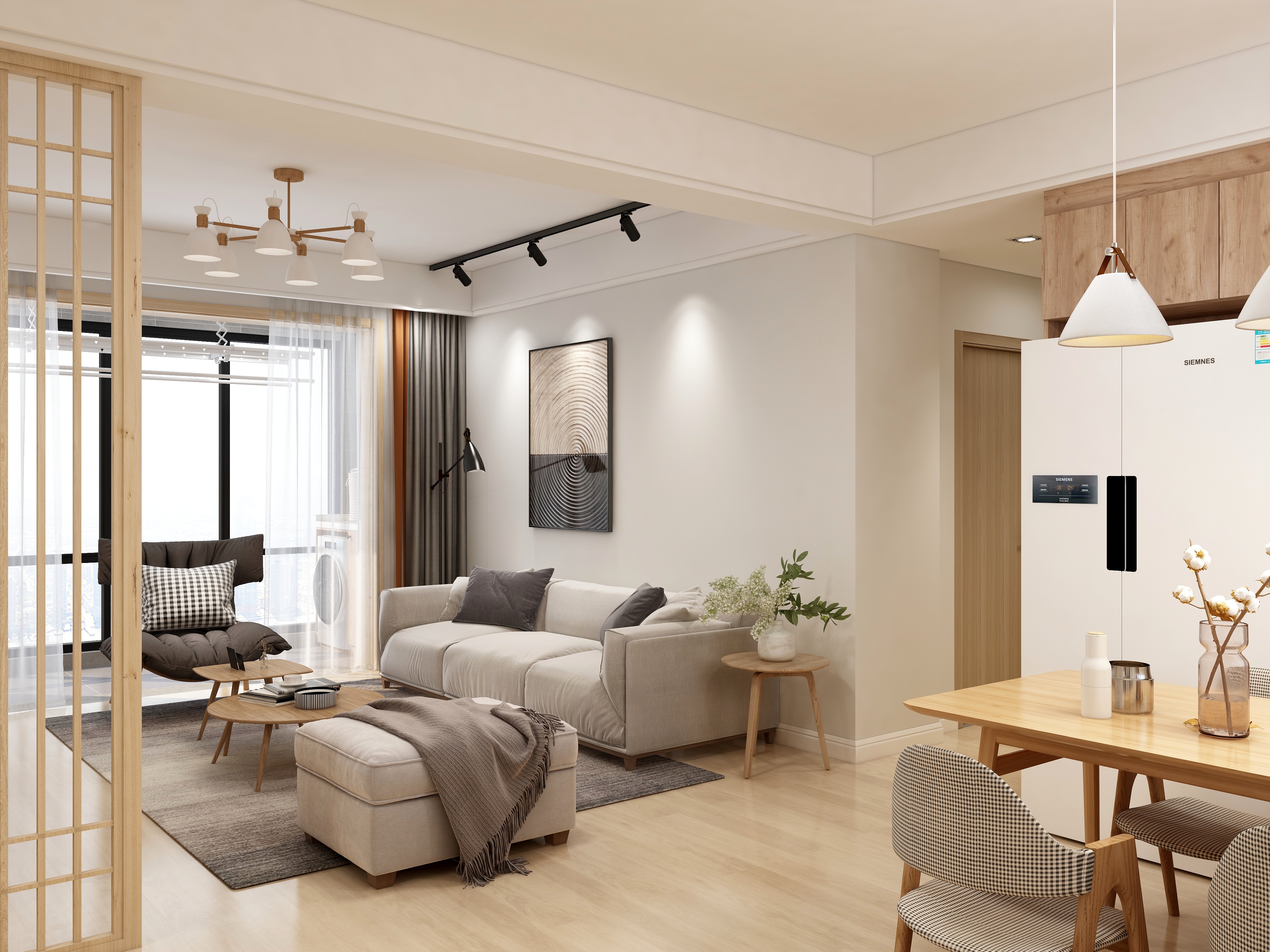 刘春伟-119方北欧三居装修效果图