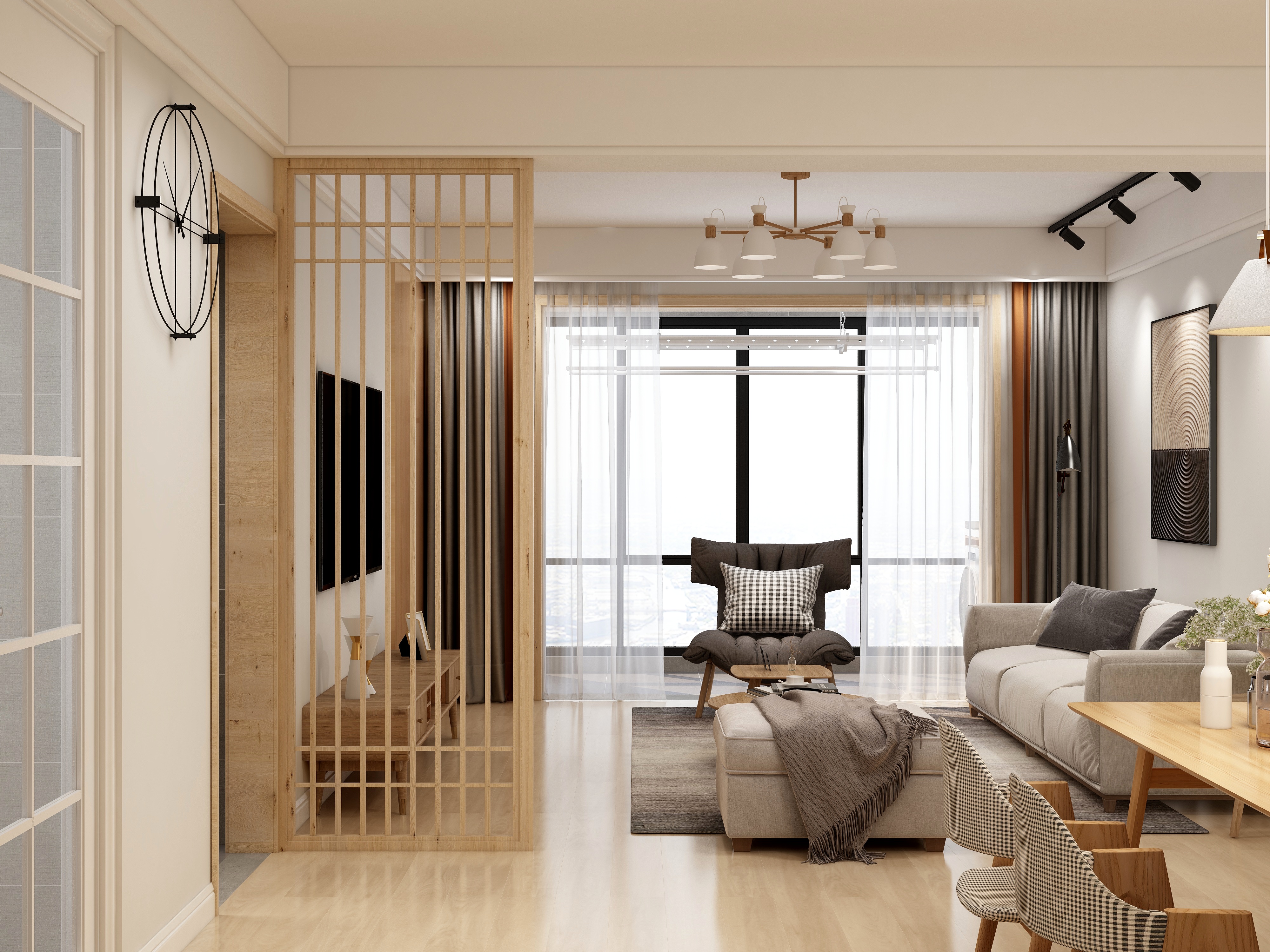 刘春伟-119方北欧三居装修效果图