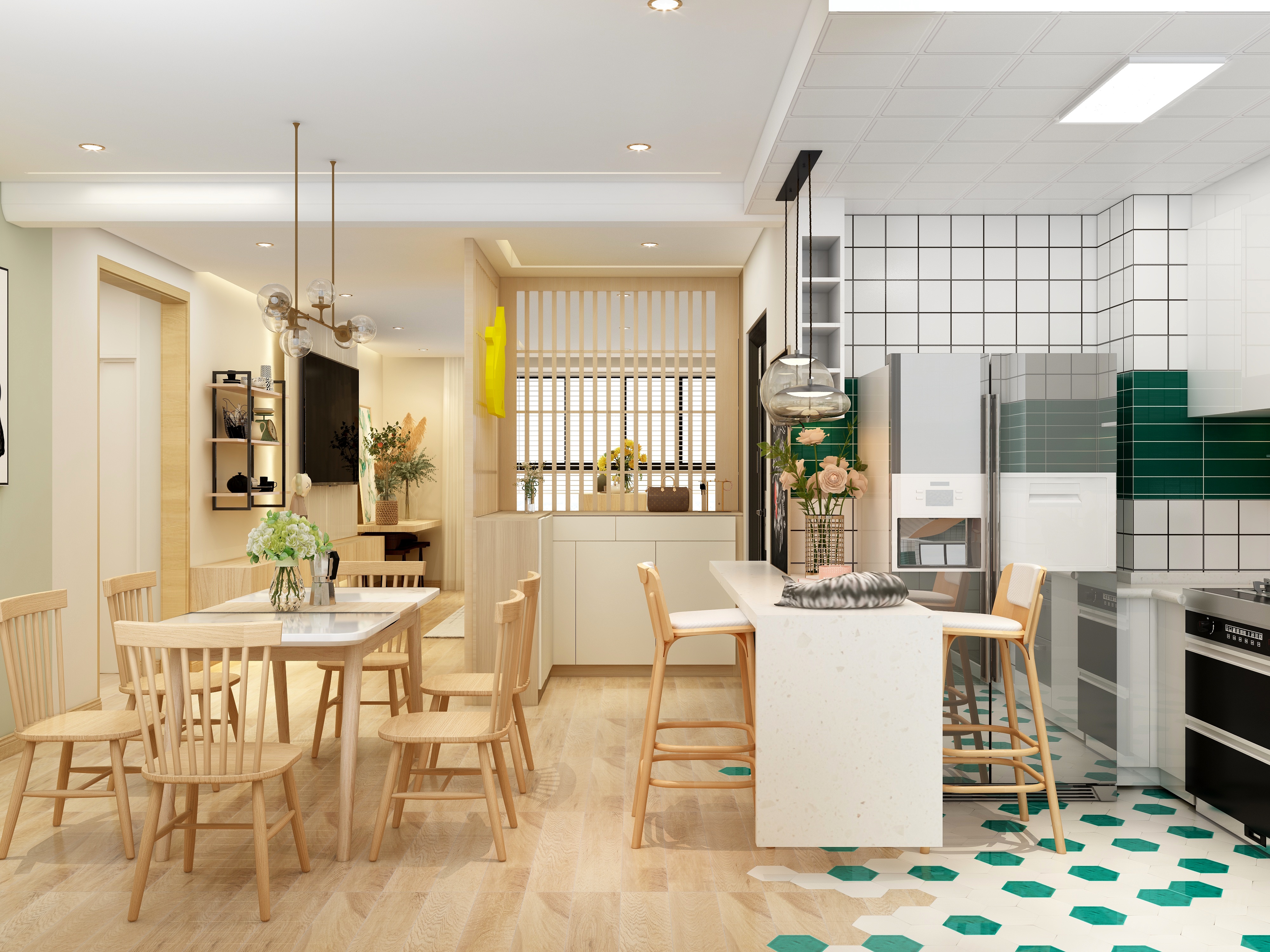 湛智华-日式187平3房装修效果图