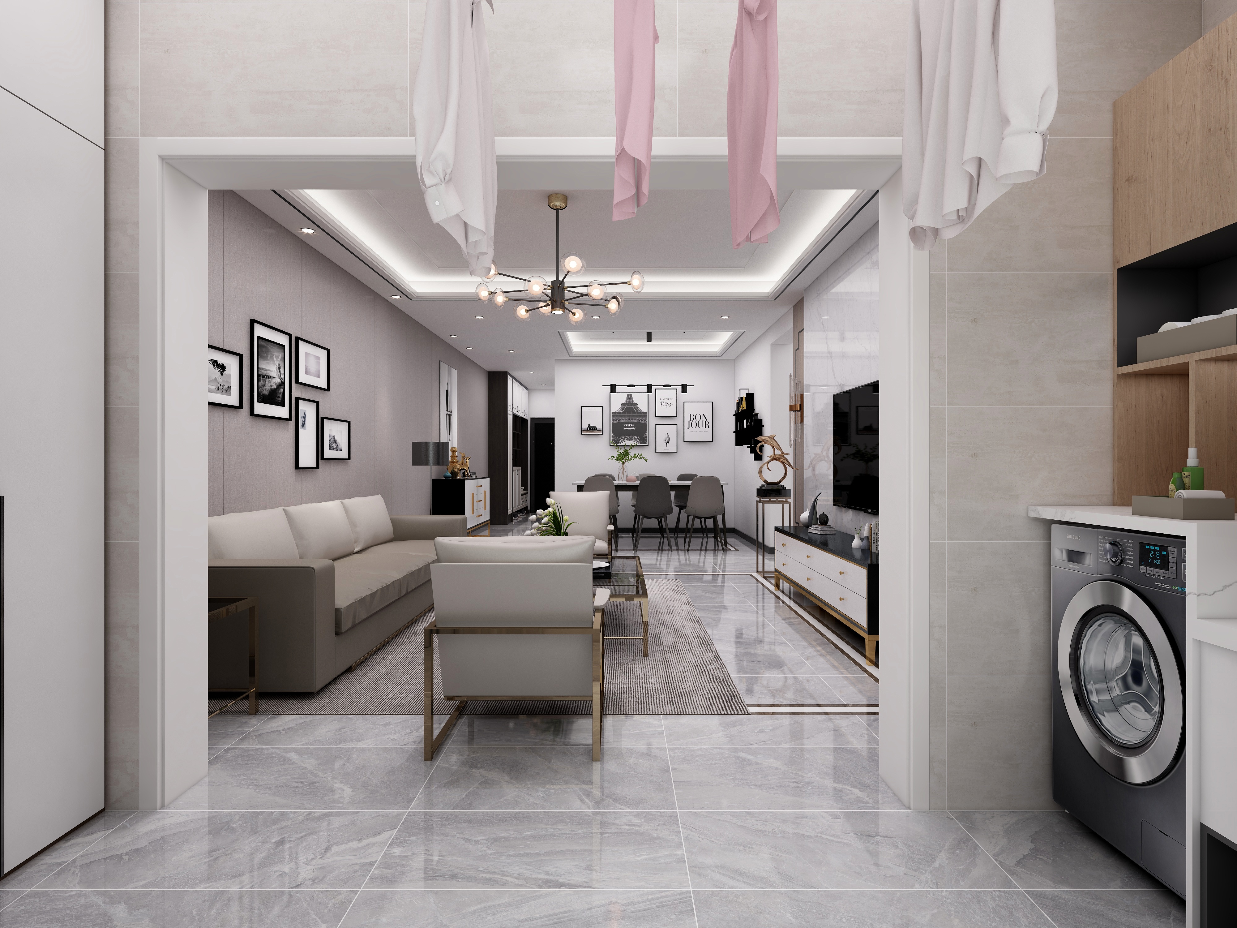 181****3607kOql-109方方现代三居装修效果图