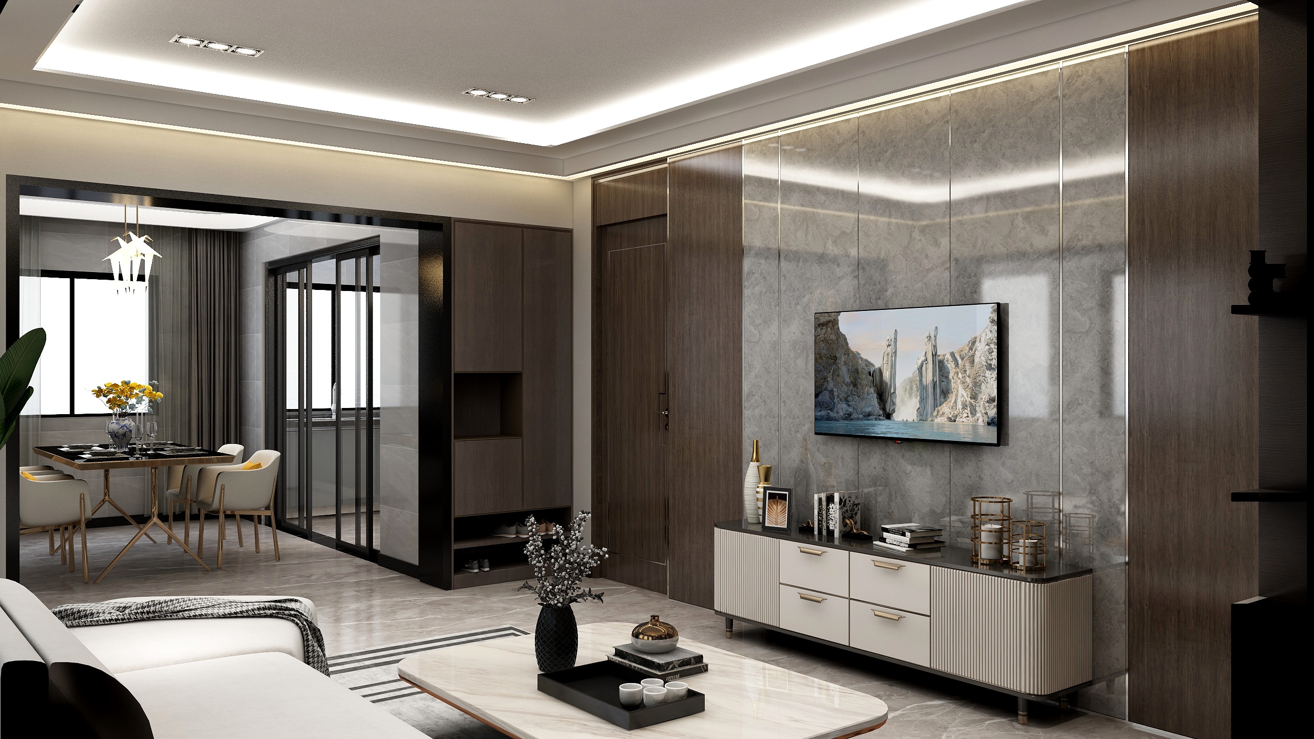 一梦壹轮回-瑞和园89.50㎡B户型3室2厅1卫-装修设计方案