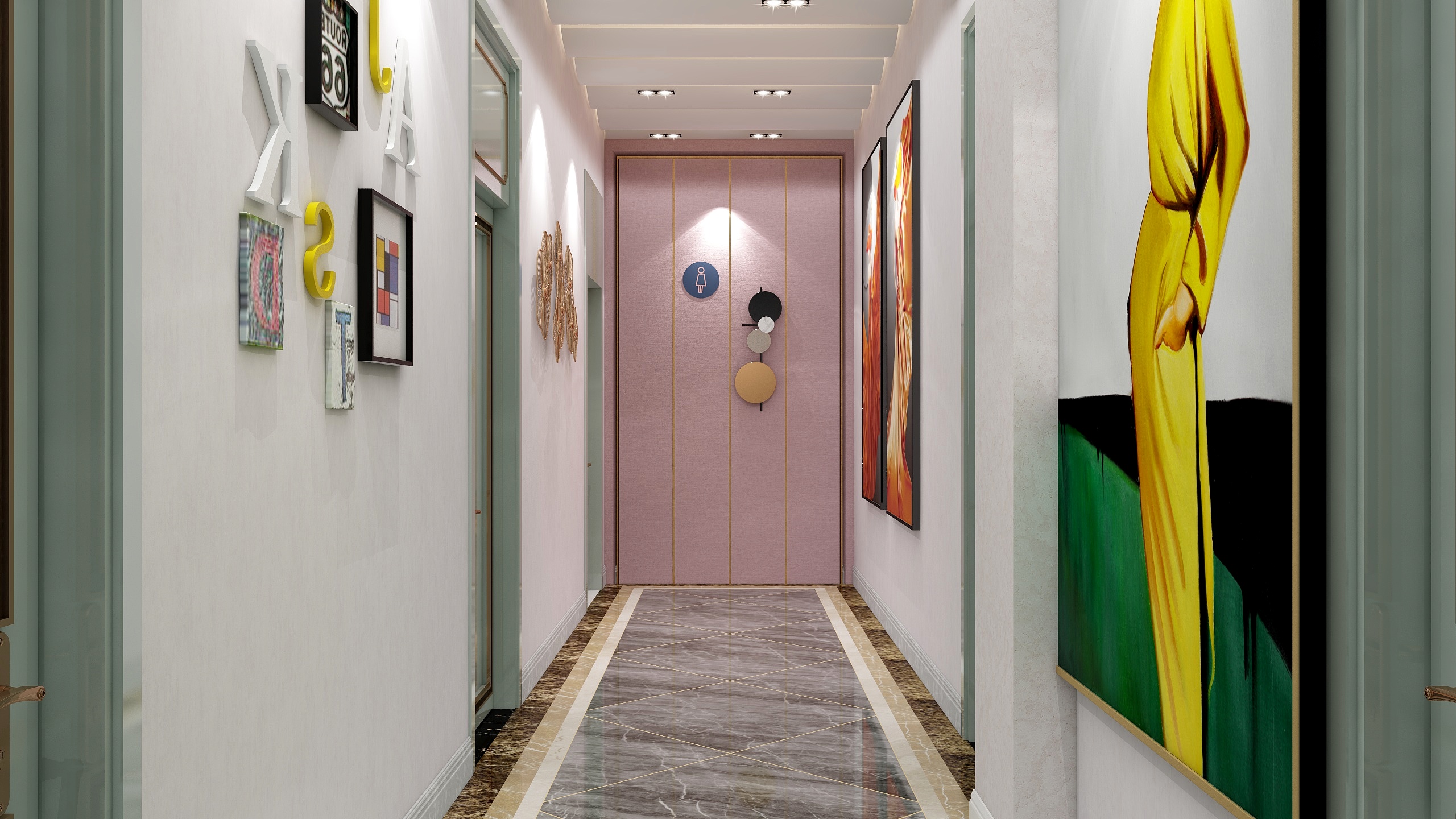 晓明空间设计事务所-美容院建模-副本-装修设计方案