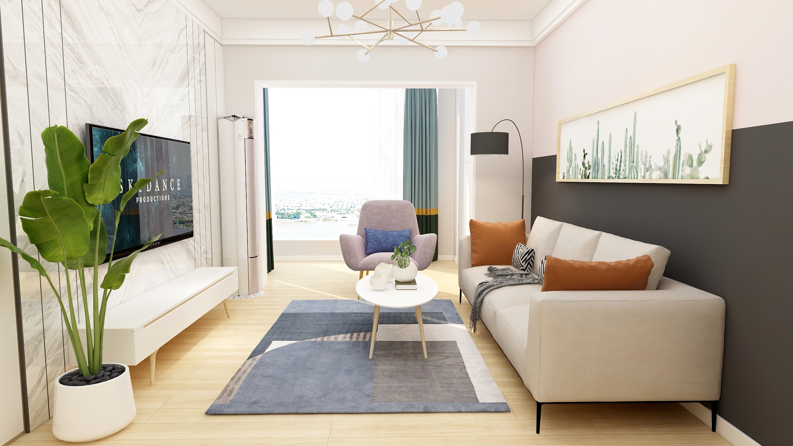 张悦-德信海德公园83.00㎡A2’北欧风格-装修设计方案