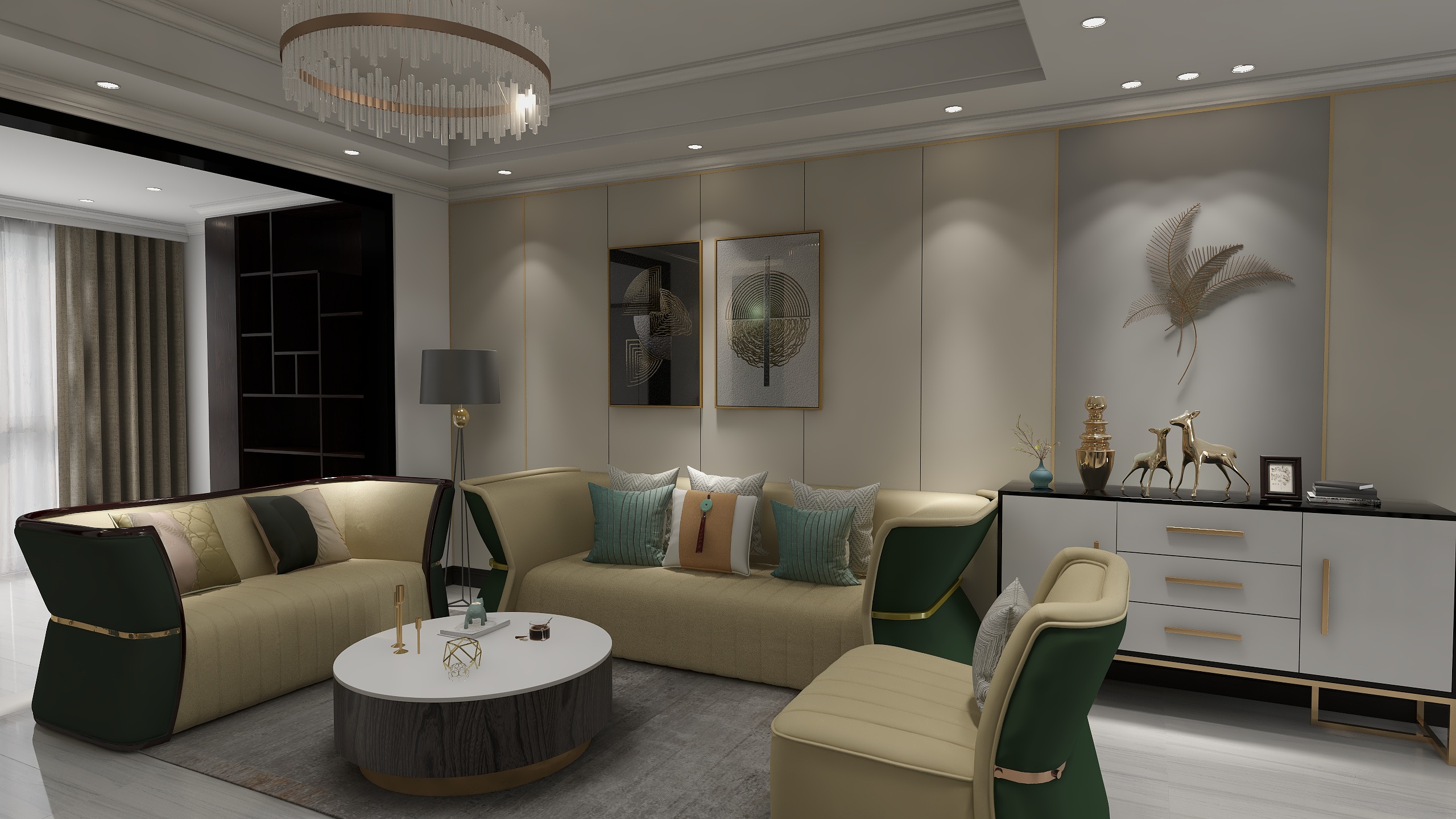 至里空间设计.小林整家定制-君鼎疆上7-3-2-1李姐-装修设计方案