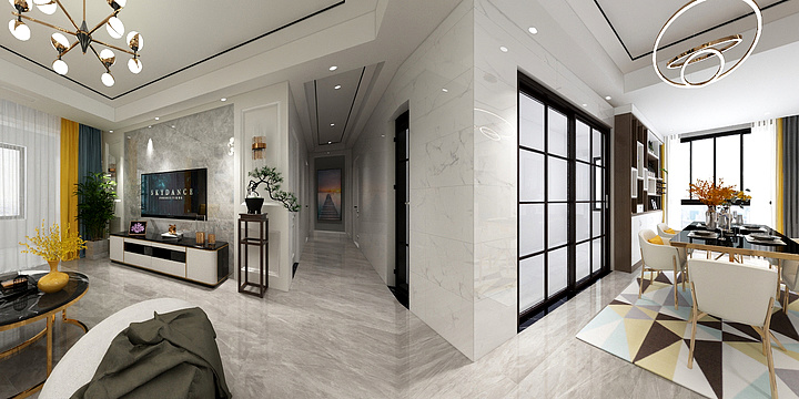 设计师林工-南山郡30#802效果图-装修设计方案