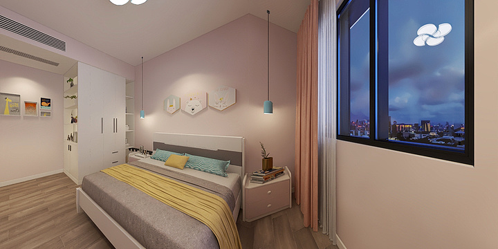 池州鸽拉斯-中梁熙悦府11#804室女儿房-副本-副本-装修设计方案