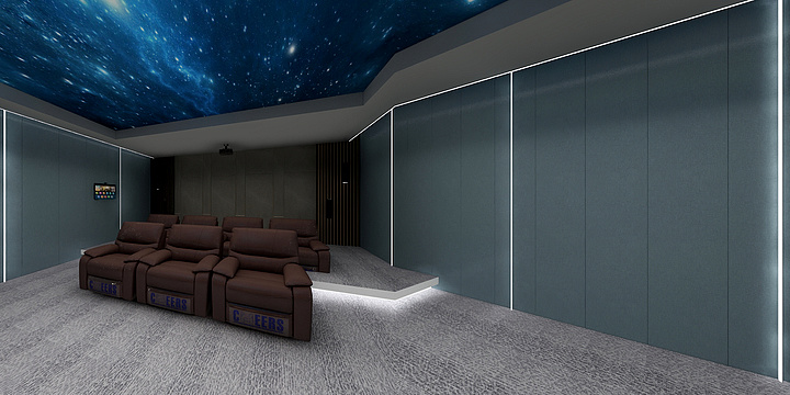 栖桐营造空间设计-影音室-装修设计方案