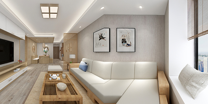 柏壹空间设计-日式原木-装修设计方案