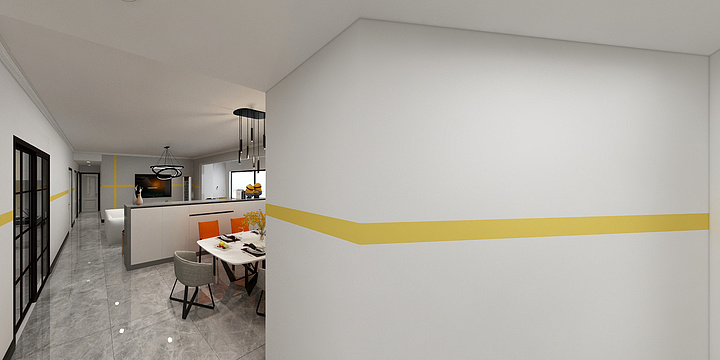 DxDXDX-公园尊府黄哥效果图-装修设计方案