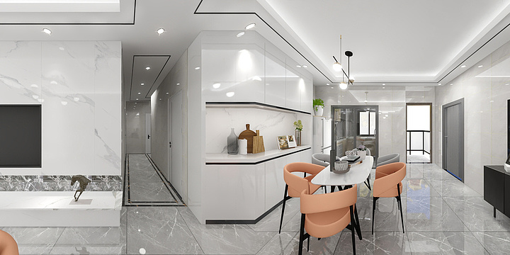 定南三木装饰-巴黎印象18栋25楼-装修设计方案