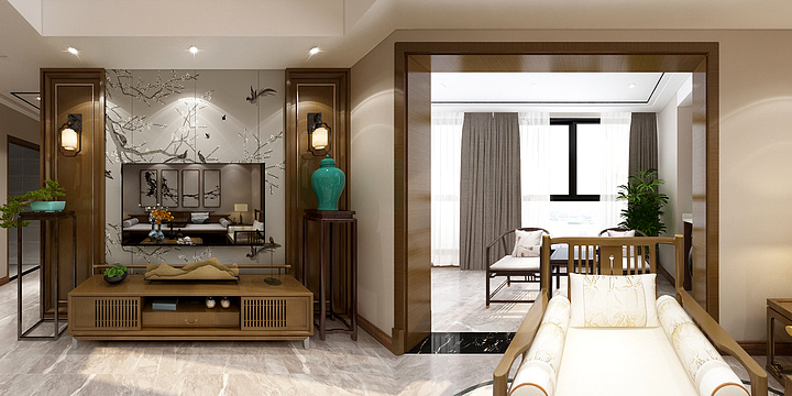 雅庭装饰胖胖坤-御景一号7#新中式-装修设计方案