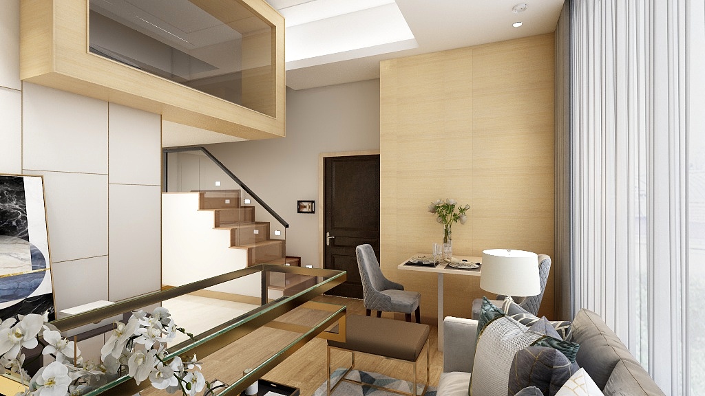 嗨辣-61平2室二厅简欧-装修设计方案