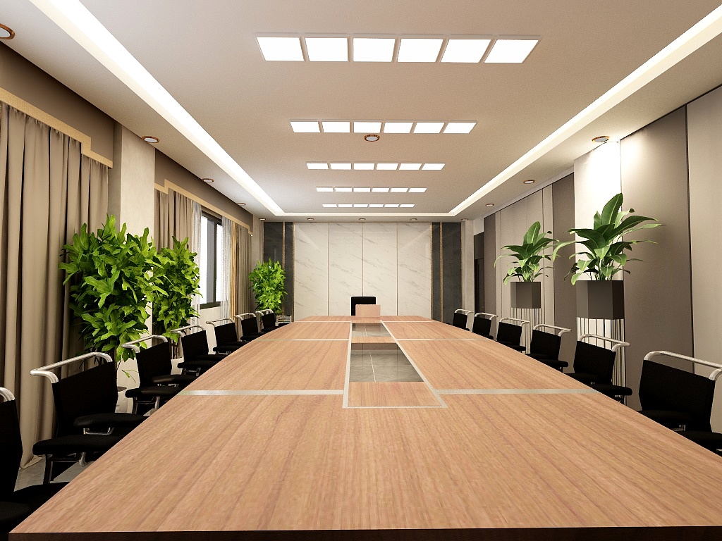 石家庄市唐臣装饰-车管所会议大厅-装修设计方案