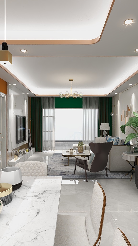 tunansheji-现代轻奢江南府110-装修设计方案