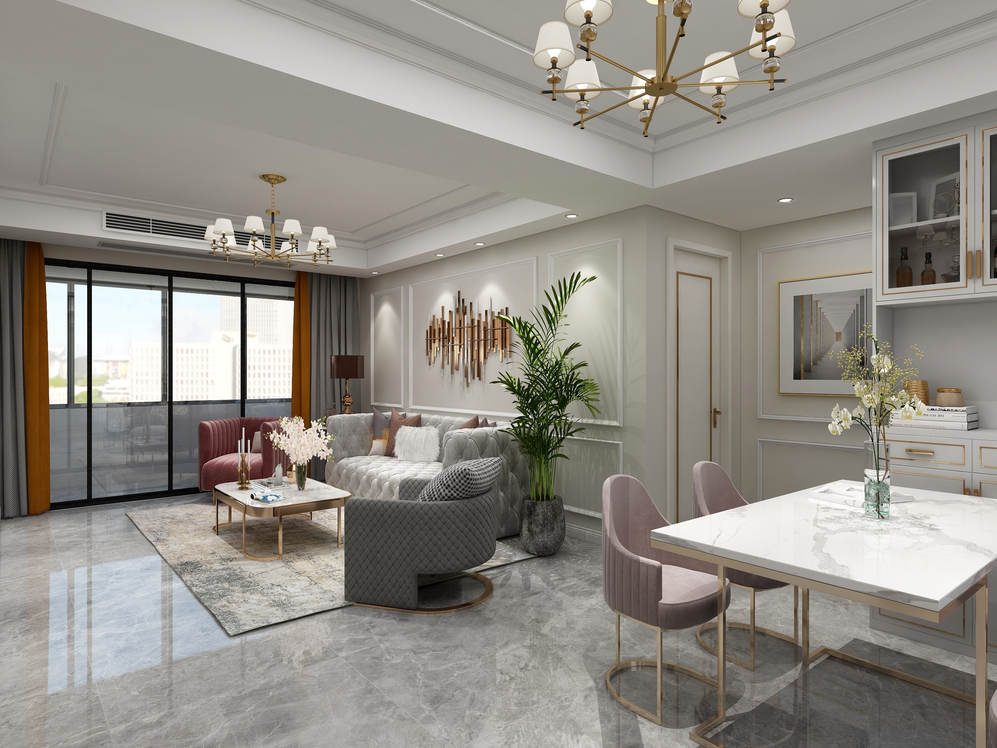 RGB设计-悦府-美式轻奢-装修设计方案