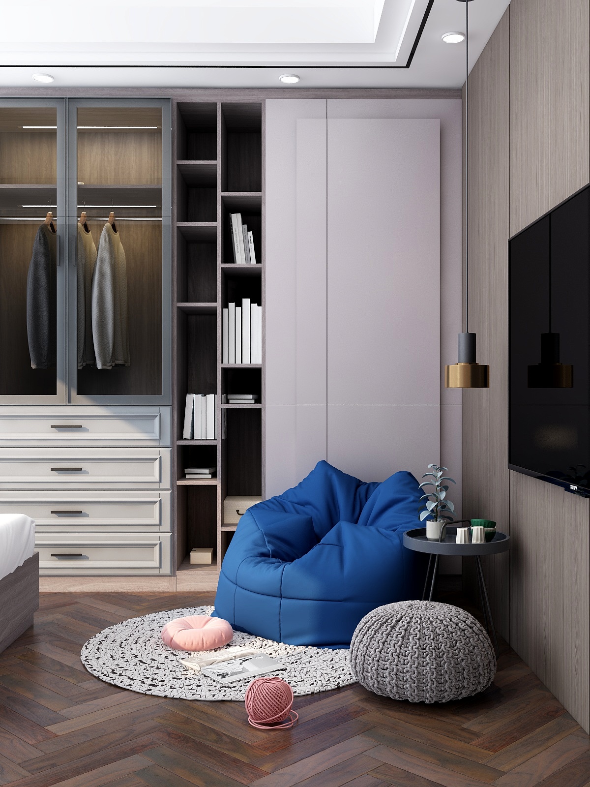 XIANDESIGN-全案主卧-装修设计方案