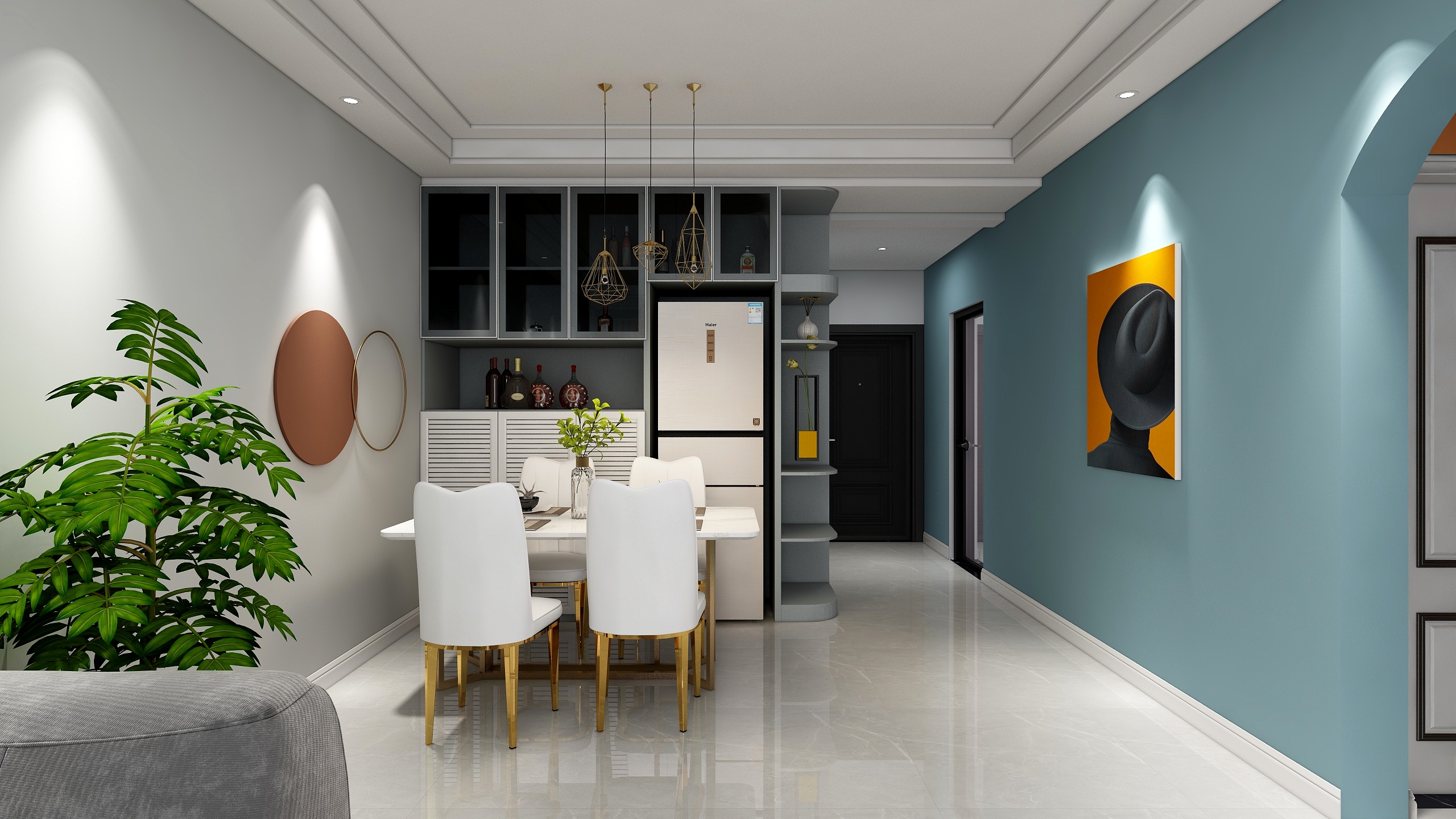 R0523-西安枫林绿洲旧房改造-装修设计方案