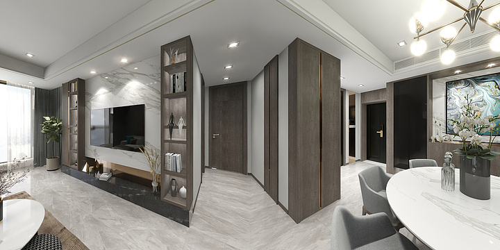 CORAL空间设计-中央公园7幢二单元1108室-装修设计方案