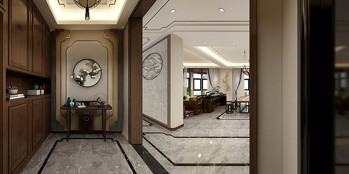 JS玖舍装饰设计-航宇金钻效果图-装修设计方案