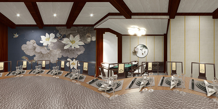 集成墙板定制-中式餐馆-装修设计方案