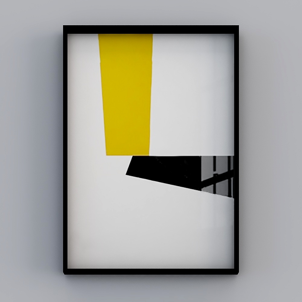 落地画33D模型