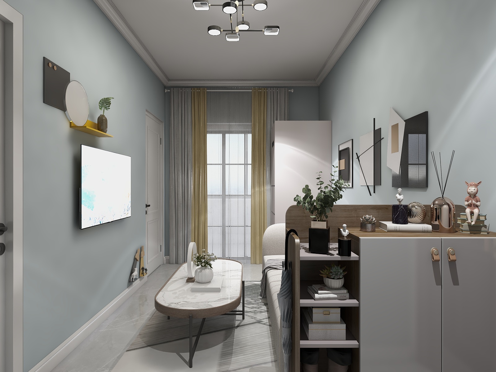 设计师鲁健-税钢小区 56-2-401 45-装修设计方案