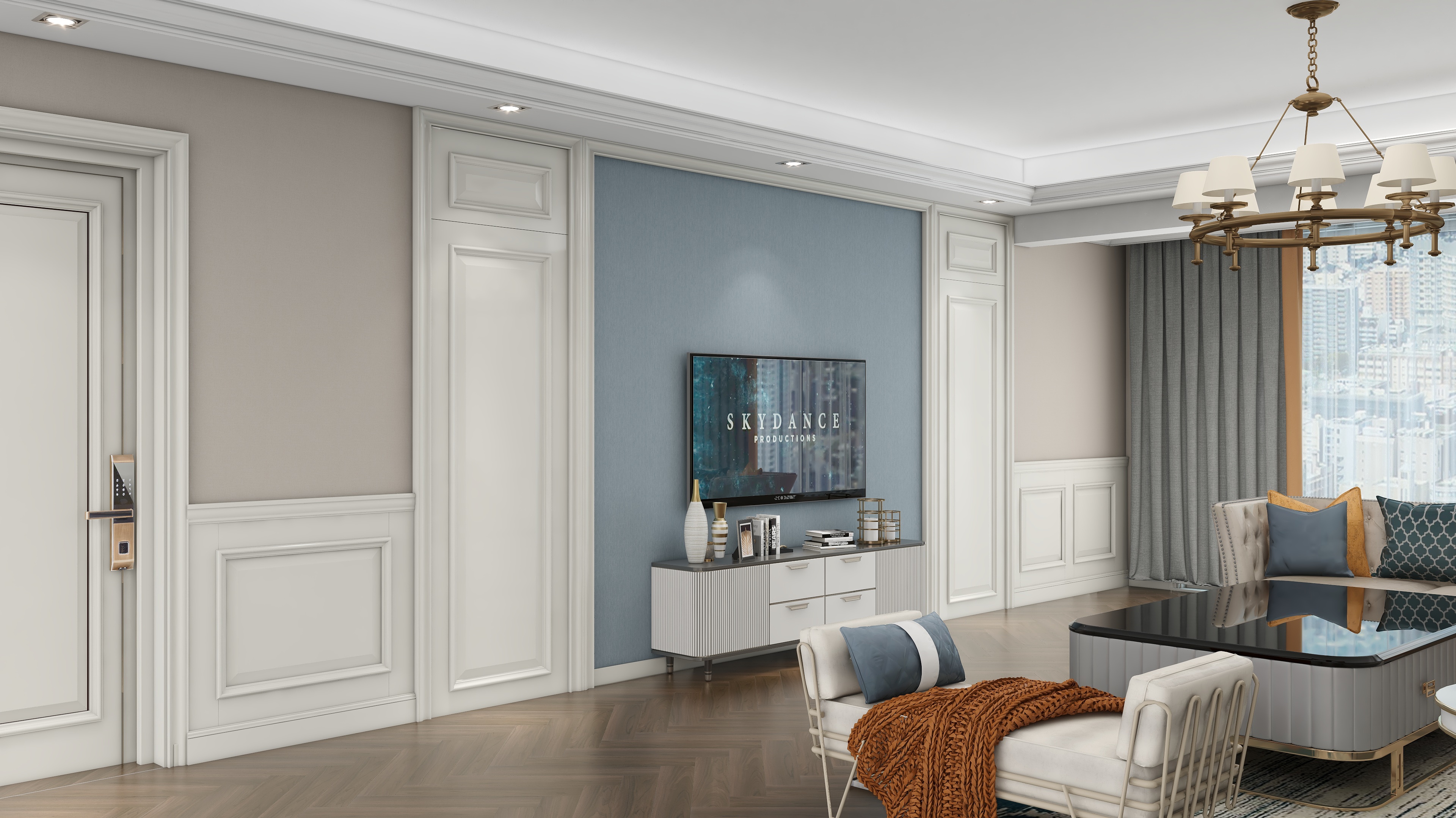 TL陈-龙庭国际张扬美式-装修设计方案