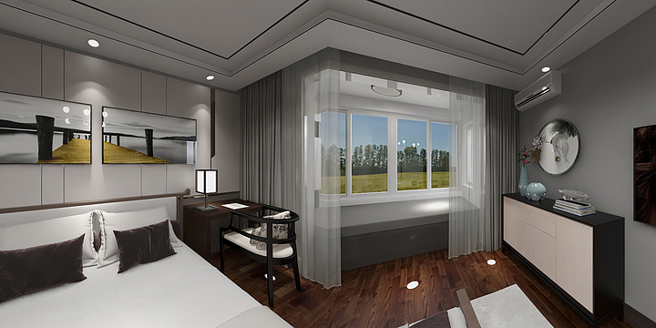 人文公司现在设计-骏城-装修设计方案