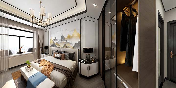 设计部陈赫-新中式-名门学府-装修设计方案