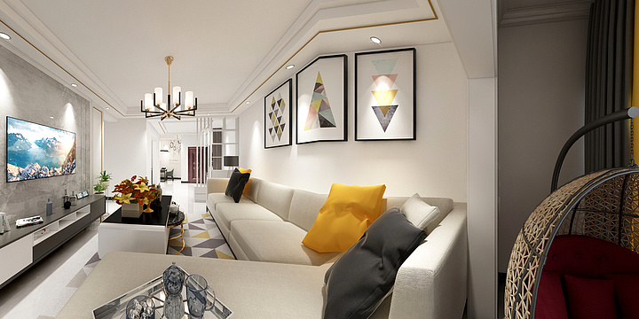 贵州华艺轩装饰工程有限责任公司-假日广场5栋203号-装修设计方案