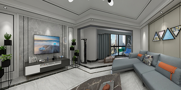 览千山渡万水-奥园12C-403-鹰牌-装修设计方案