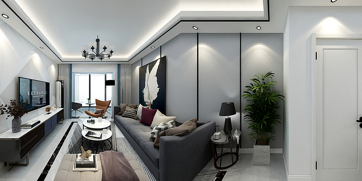 屿岸空间设计-绿地新都会-装修设计方案