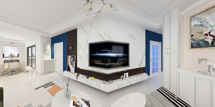 阿T军哥-瑞和园89.50㎡B户型3室2厅1卫-装修设计方案