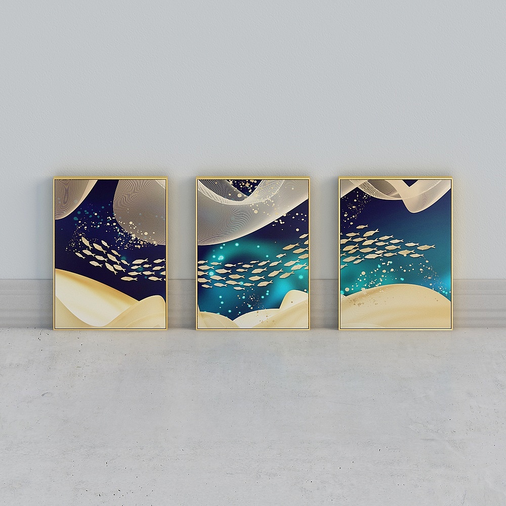 臣萱全屋配画-轻奢现代-星辰大海3D模型