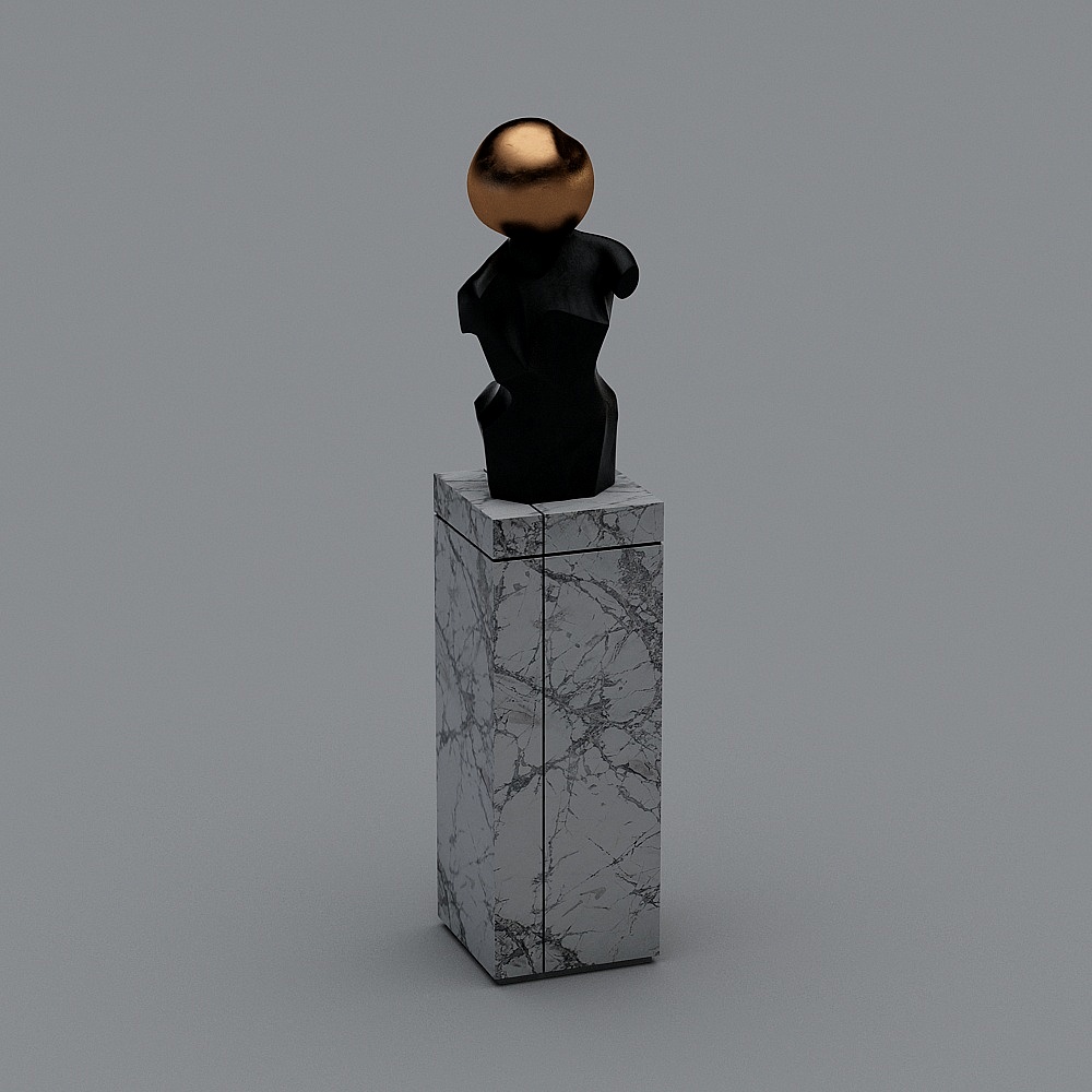 雕塑-YB3D模型
