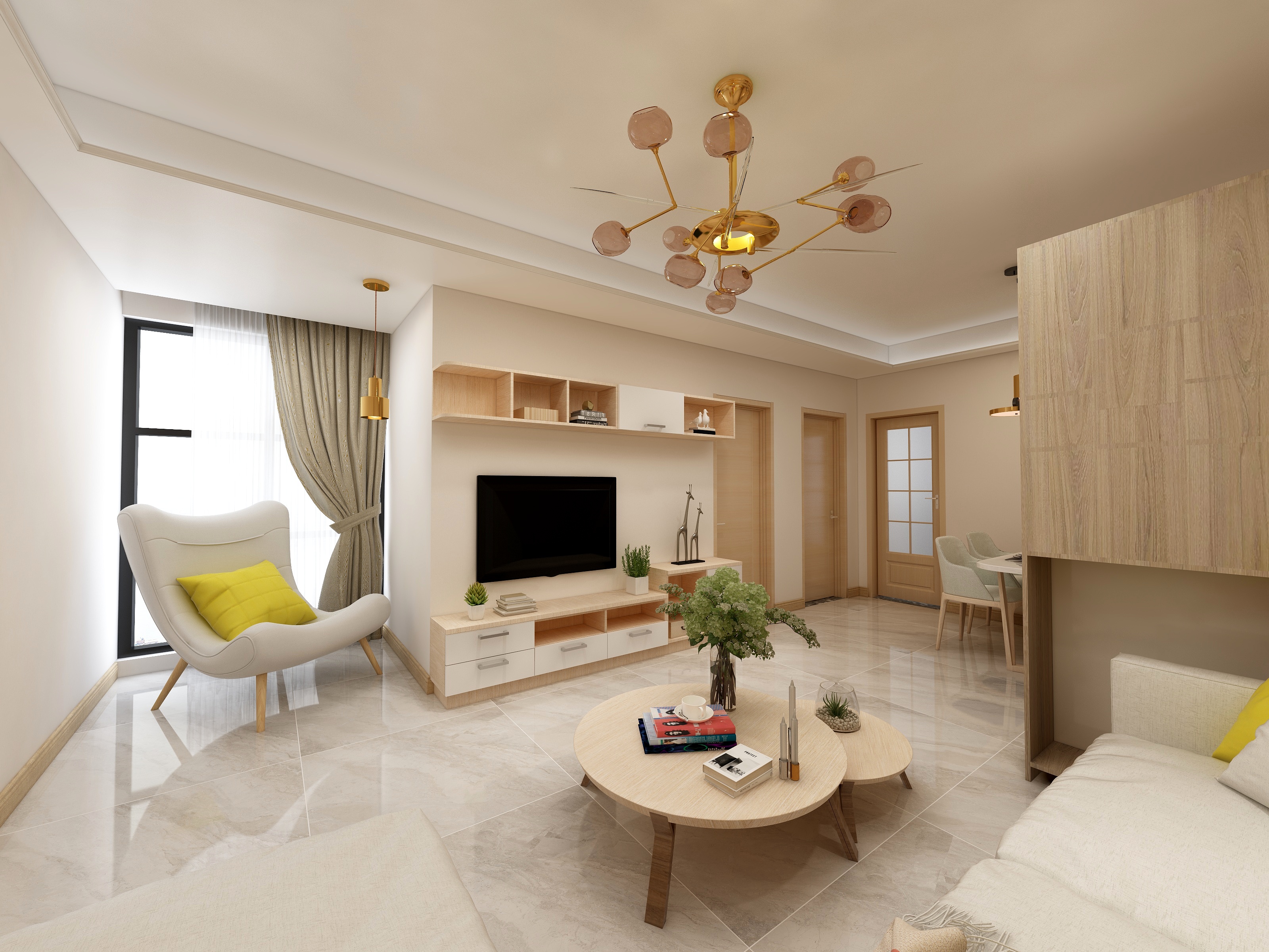 CHOOLE-东庭苑83㎡2室-装修设计方案