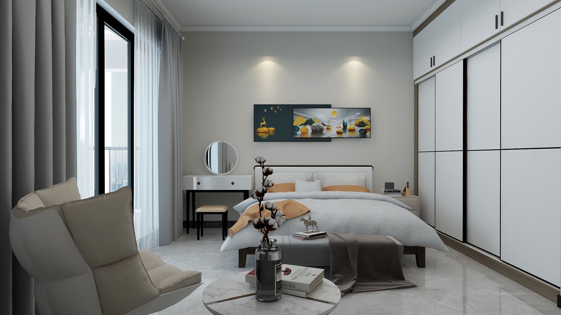 桂平简舍空间设计-山水汇景3#1504房-装修设计方案