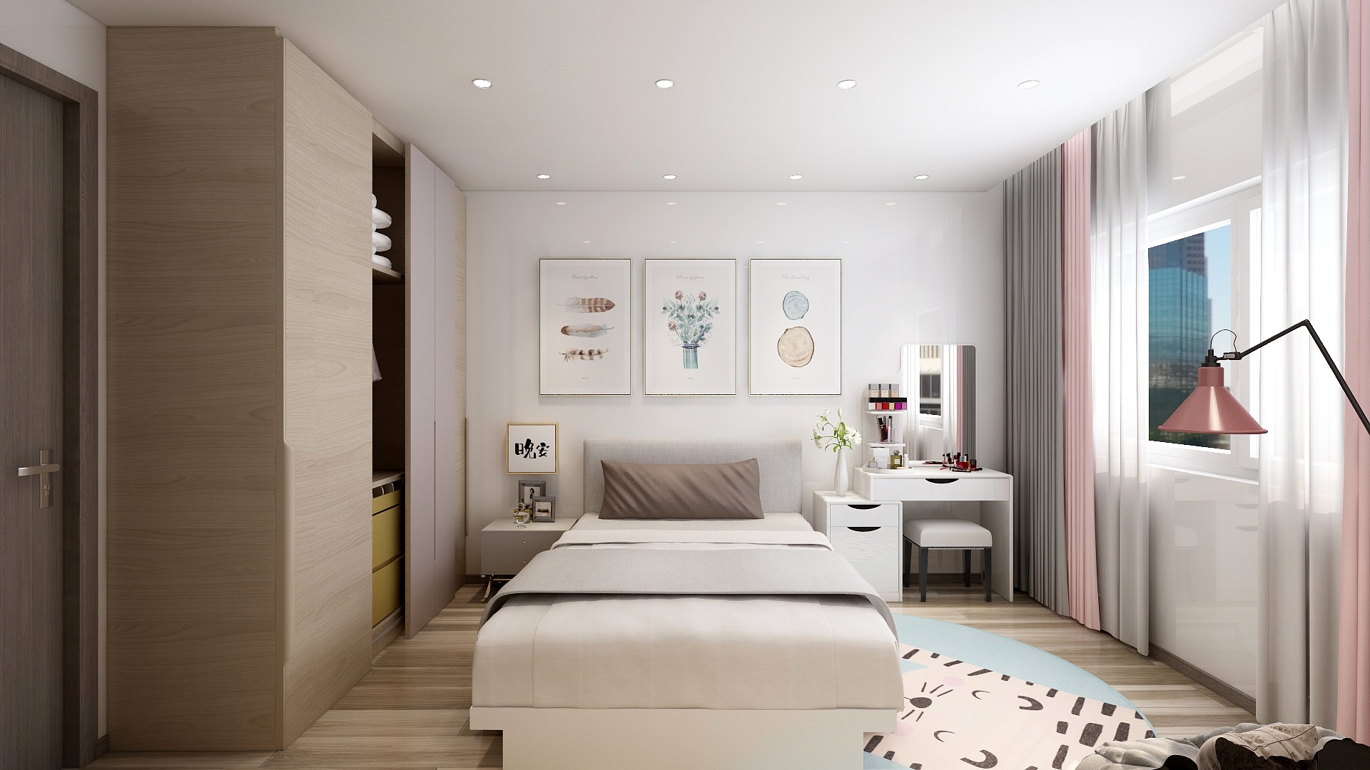 UrbanDesign-德信海德公园83.00㎡A2’3室2厅1卫1厨-装修设计方案